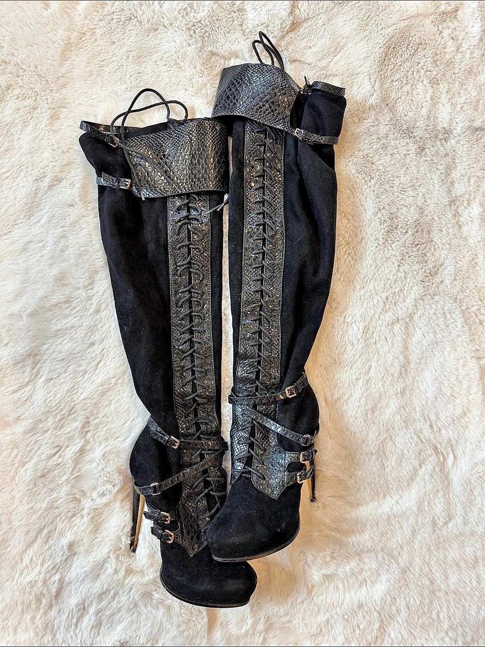 Black Over-the-Knee Boots US 8